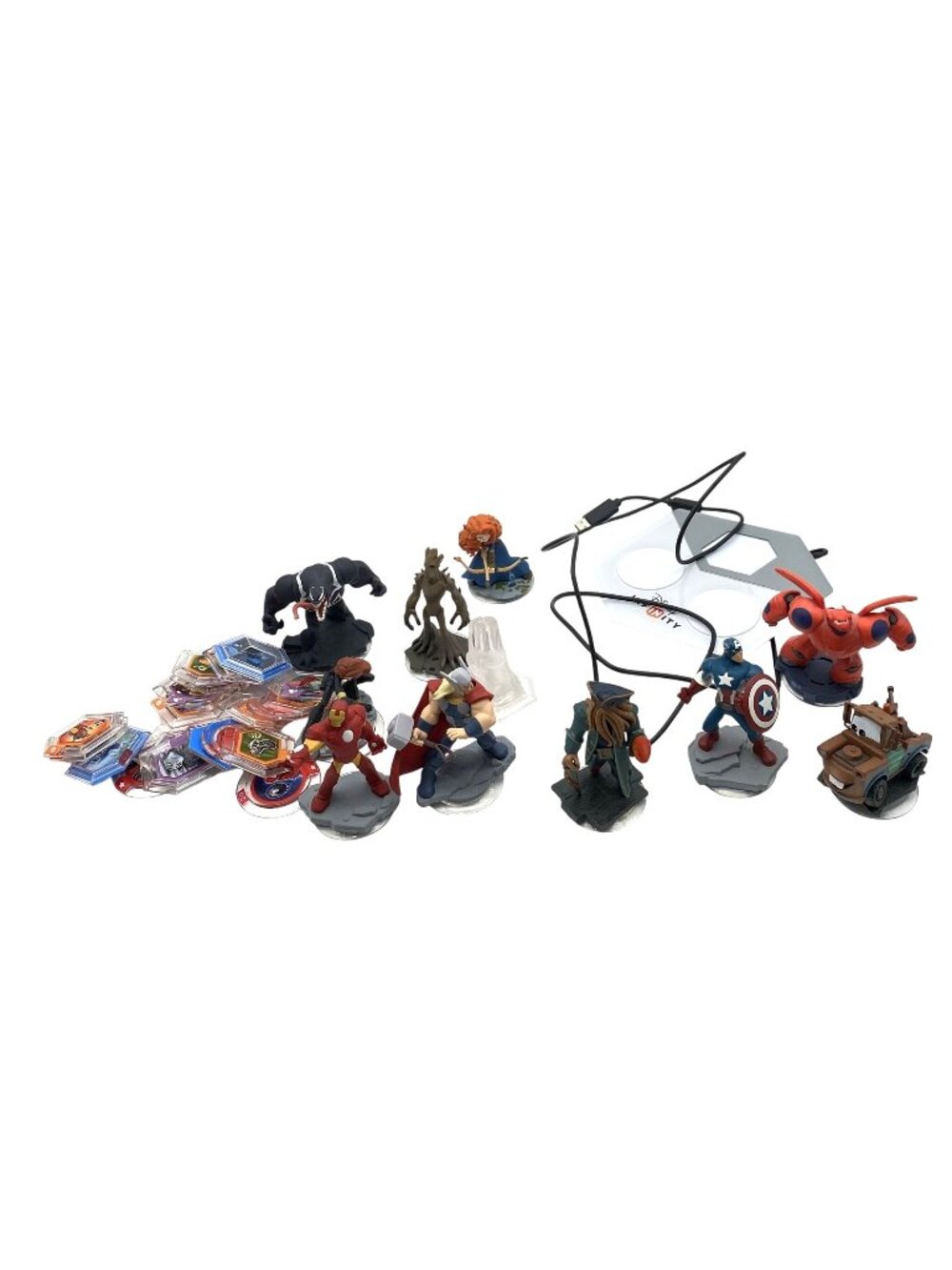 Disney Infinity Figures Base Set Power Discs Marvel Pixar Disney Characters